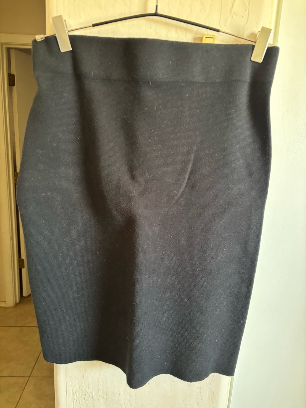 EUC Chaps Classic Black Pencil Skirt - Sleek Women's Work Skirt, Size MP